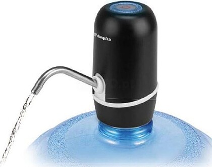 Orbegozo DA 2000 Dispensador de Água Portátil - Adaptadores para Garrafas de 5 a 12 Litros - Bateria Recarregável - Compacto e Versátil - Livre de BPA - Indicador LED - Fácil de Usar