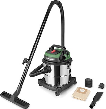 Aspirador Orbegozo APS 1400 - Potente e Eficiente - Potência de 1380W - Duplo Filtro HEPA - Depósito Metálico de 20L - Função Soprador - Acessórios Completos - Fácil Manuseamento e Transporte
