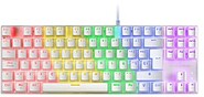 Teclado Gaming Mecânico Mars Gaming MK80 - Compacto TKL - Iluminação RGB - Teclas Imborráveis - Switches Anti-pó - Multiplataforma - Anti-Ghosting Avançado - Italiano - Cor Branca MK80WRIT