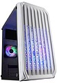 Caixa de Jogos Mars Gaming MC-S2 Compacta - Ventiladores FRGB - Suporte de Refrigeração Líquida - Compatível Micro-ATX/Mini-ITX - Janela Lateral Completa - Cor Branca