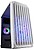 Caixa de Jogos Mars Gaming MC-S2 Compacta - Ventiladores FRGB - Suporte de Refrigeração Líquida - Compatível Micro-ATX/Mini-ITX - Janela Lateral Completa - Cor Branca - imagem 1