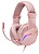 Fones de Ouvido Gaming Mars Gaming MH122 - Som Hi-Fi Ultra-Bass - Iluminação FRGB - Cancelamento de Ruído Passivo - Compatibilidade Multiplataforma - Cor Rosa - imagem 1