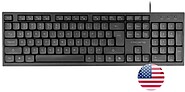Tacens Anima AK02 Teclado Completo - Cabo 1.3m - Disposição Inglesa QWERTY US - Teclas Silenciosas de Perfil Baixo - Atalhos Multimédia e IA - 43.7x25x1.3cm - Cor Preto AK02US