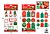 Etiquetas e autocolantes de natal, modelos variados, 18 peças, blister G-64576 - imagem 1