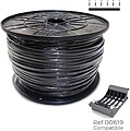 Carretel de Cabo de Mangueira Acrílica 1KV Preta 2x1mm 400m (Bobina Grande Ø400x200mm) G-28970