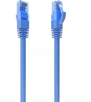 Cabo de Rede Aisens RJ45 Cat.6 UTP AWG26 CCA - 0,5m - Azul