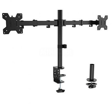 Suporte de Mesa Aisens Eco Giratório e Incline para Monitor/TV 10Kg (3 Pivôs - 2 Braços) de 17-32” - Cor Preta