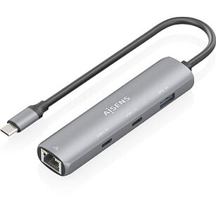 ASUC-4P040-GR Hub USB Tipo-C Aisens ASUC-4P040-GR/ 2xUSB Tip...