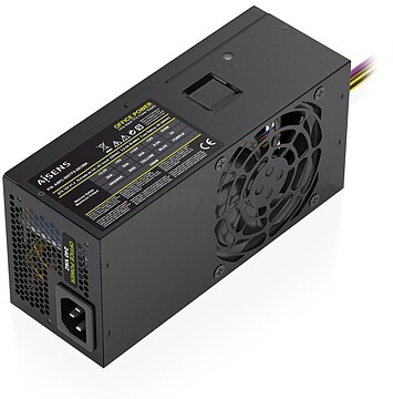 Aisens ASPC-500TFX-SEOBK Fonte de Alimentação 500W TFX - Ventoinha 80mm - OEM - Cor Preto ASPC-500TFX-SEOBK