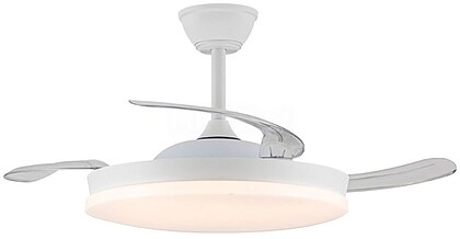 G-33049 33049 VENTILADOR DE TETO LED 3CCT PÁS RETRÁTEIS STARS EVO SMART 72 W 7920 lm BRANCO, PÁS Ø106 cm, PLAFONIER Ø48,5 cm, ALTURA 34 - 44 cm