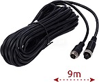 Cabo para câmaras IP - Conector M12 aviação - 6 Pinos - Comprimento 9m - Fêmea - Fêmea VW-6PIN-IP-90