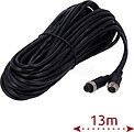 Cabo para câmaras IP - Conector M12 aviação - 6 Pinos - Comprimento 13m - Macho - Fêmea VW-6PIN-IP-130