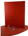 Mariola Pasta Arquivo com 2 Anéis, Cartão Forrado, Papel Plastificado, Couro - Tamanho A4 Paisagem - Anéis Mistos 40mm - Medidas 25x34x5,5cm - Cor Castanho 082AF6