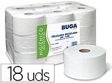 18 x Papel higienico industrial gofrado buga reciclado 2 folhas 130 m Papel higienico industrial gofrado buga reciclado 2 folhas 130 m 309154