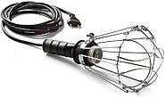 Lámpara Portátil 200 W 250 V E27 Mango de Goma Negro Y Cable de 5 m G-40970