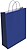 Bolsa Papel com Asas Celulose Azul S 24X10X32 cm Bismark 329829 - imagem 1