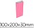 Envelope basika celulose rosa com fole xxs 100x200x30 mm pack de 25 unidades Envelope basika celulose rosa com fole xxs 100x200x30 mm pack de 25 unidades 02031004 - imagem 1