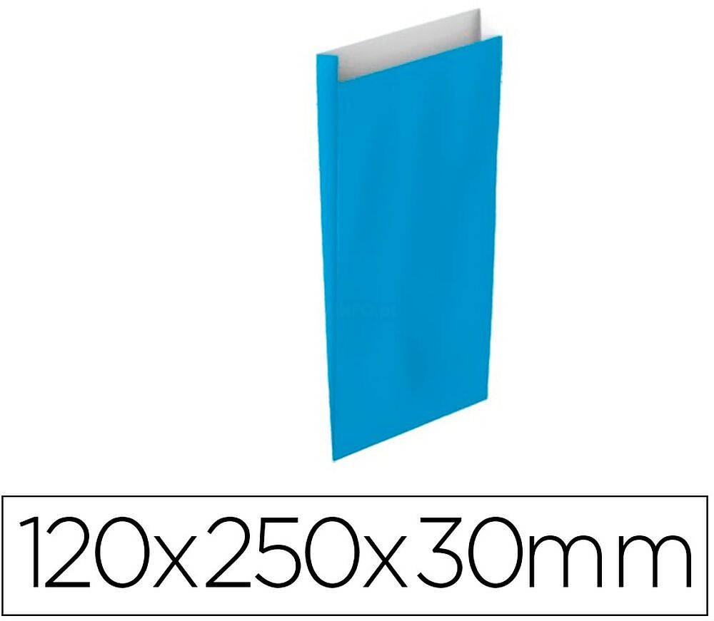 Envelope basika celulose celeste com fole xs 120x250x30 mm pack de 25 unidades Envelope basika celulose celeste com fole xs 120x250x30 mm pack de 25 unidades 02032003