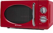 Micro-ondas Vintage Orbegozo MI 2020 Vermelho - 20L - 700W - 6 Níveis de Potência - Temporizador 30min - Descongelamento Rápido - Design dos Anos 60