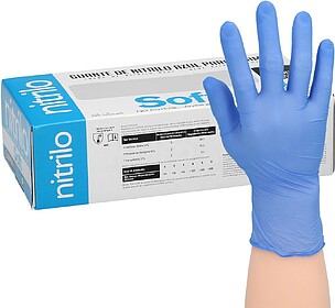 Luva Descartável Nitrilo Azul XL 3,5 gms. Luva Descartável...