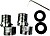 Kit de Excentricas Extensíveis Rotativas 360° 01633 - imagem 1