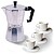 Cafeteira de Alumínio Muvip MV0600 - Capacidade 3 Tazas - Alça Ergonómica - Antiaderente - Adequada para Placas Eléctricas, Vitrocerâmicas e Gás - Cor Alumínio - imagem 1