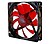 Ventilador Caixa Nox Cool Fan LED 120MM Preto LED Vermelho NXCFAN120LR - imagem 1