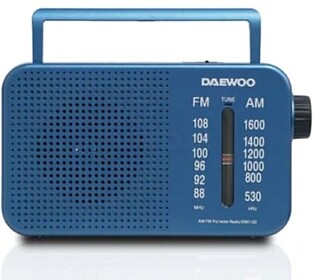 Rádio Portátil Daewoo DW1120/ com Cabo/ a Pilhas/ Azul DW1...