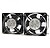 Doble Ventilador de 12 CM para Armario Rack RAC-00003-ST - imagem 1