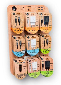 50067 EXPOSITOR EKO CARREGADORES 27 PRODUTOS, 34 x 15 x 58 c...