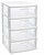 Bloco 4 Gavetas Plástico Sena 40x39x65cm Branco 6881123501 - imagem 1