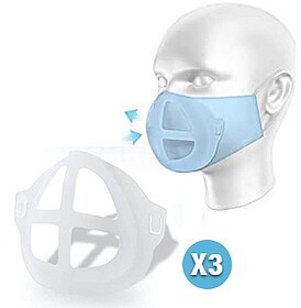 6301100 : Suporte Máscara Respirador Silicone 3un
