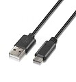 Cabo USB Tipo C a USB A Aisens 2.0 - Carregamento Rápido - 1,0m - Cor Preta