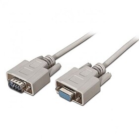 Cabo Aisens Série RS232 - DB9/M-DB9/H - 1,8m - Cor Bege