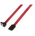 Cabo SATA III Aisens Dados 6G Dados Dobrados com Fixações - 0,5m para Disco Rígido SATA I - II - III SSD - Cor Vermelha