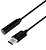 Conversor USB-C para Áudio Estilo Apple - USB-C/M-JACK 3.5/H - 15cm - Cor Preta - imagem 1