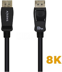 Ecrã de Cabo Aisens DisplayPort Certificado V1.4 8K@60hz - ...