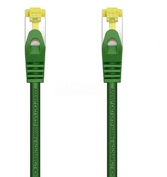 Cabo de Rede Aisens RJ45 LSZH Cat.7 600 MHz S/FTP PIMF AWG26 - 1,0M - Verde