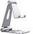 Suporte de Mesa Aisens Tamanho XL Ajustável (2 Pivôs) para Telefone/Tablet - Cor Prata - imagem 1