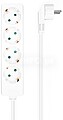 Regleta Multipla Aisens de 4 Tomadas sem Interruptor com Cabo 3×1.5mm2 - 1.4m - Cor Branca A154-0533