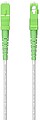 Cabo de Fibra Óptica Aisens G657A2 3.0 9/125 SMF Simplex CPR Dca LSZH - SC/APC-SC/APC - 80m - Cor Branco