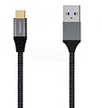 Cabo USB 3.1 Aisens A107-0630/ USB Tipo-C Macho - USB Macho/ 50cm/ Cinzento