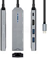 Aisens - Estante USB-C 5 em 1, USB-C a 1xHDMI, 1xRJ45, 2xUSB, 1xPD, Cinza, 15CM ASUC-5P003-GR