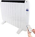 Yoevu - radiador eléctrico de baixo consumo - 10 elementos - 1500 W - temporizador - programável - comando à distância - ecrã LCD - controlo de aplicação Wi-Fi - compatível com Alexa - adequado para parede ou pé - alumínio - branco YV-RB1500W