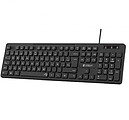 Teclado Business Slim Silencioso Subblim com Cabo USB - Design Ergonómico e Teclas Planas de Baixo Perfil - Resistente a Derrames - Toques Silenciosos - Cor Preta SUBKBC-0SSK50