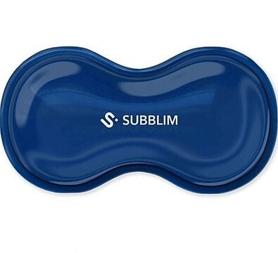 Reposamuñecas Subblim Ergo Crystal Flex para rato - Gel Refrigerante Autoajustável - Design Ondulado Ergonómico - Base Antiderrapante - Azul SUBMP-04E090