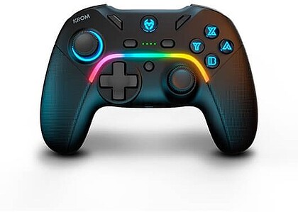 NXKROMKAYROS: Comando de gamepad KROM, gamming Kayros, RGB - PC - Switch - Android - iOS