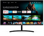 Monitor Inteligente SPC 23,8” VA FullHD 1080p WiFi, Bluetooth - Resposta 16ms - Comando à Distância - Altifalantes Incorporados - 16: 9 - USB 2.0, HDMI 1.4 - VESA 100x100mm