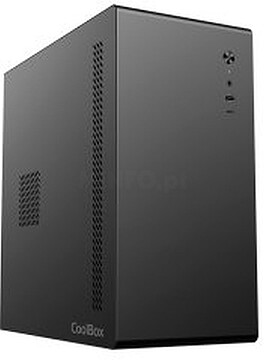 COO-PCM640C-0 Coolbox M640C Caixa Torre MicroATX - Tamanho Disco Suportado 3.5”, 2.5” - USB-A 3.2 Gen1, USB-C 3.2 Gen1 e Áudio HD - FullMetal - Cor Preto