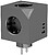 Coo-Ben-CU-Cube - Regleta de Alimentação Cubo CoolBox Cubik 3 Tomadas Schuko 2XUSB-C 1XUSB-A 20W Cinzento - imagem 1